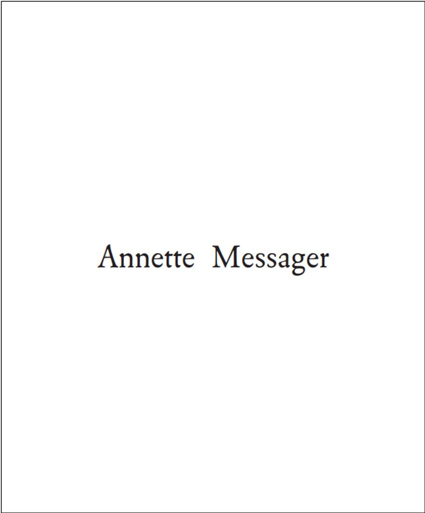 Annette Messager Comme si / Marie Amélie Senot | Senot-Tercinet, Marie-Amélie (1981-....). Auteur. Commissaire d'exposition