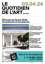 Le Quotidien de l'art. 2801, 03/04/2024 | 